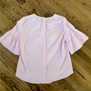 J. Crew blouse, flutter sleeve